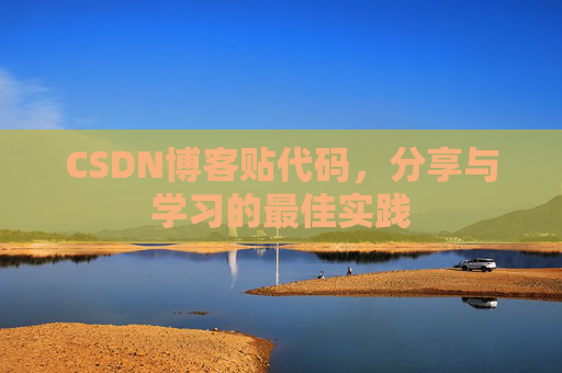 CSDN博客贴代码,分享与学习的最佳实践